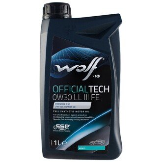 Моторна олива OfficialTech LL III FE 0W-30, 1 л - Wolf 1044342