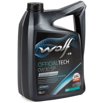 Моторное масло OfficialTech SP 0W-30, 5 л - Wolf 1049043