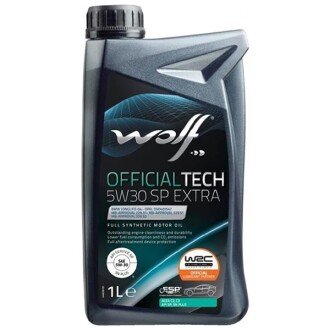 Моторное масло OfficialTech SP Extra 5W-30, 1 л - Wolf 1049358