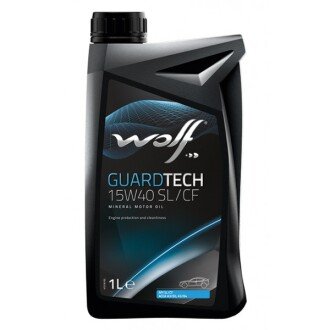 Моторна олива GuardTech 15W-40, 1 л - Wolf 8300110