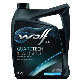 Моторна олива GuardTech 15W-40, 5 л - Wolf 8300318