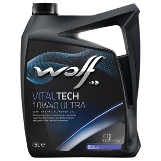 Моторна олива VitalTech Ultra 10W-40, 5 л - Wolf 8300806 (фото 1)