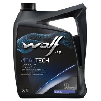 Моторна олива VitalTech 10W-40, 5 л - Wolf 8300912