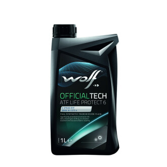 Трансмиссионное масло Officialtech ATF Life Protect 6 синтетическое 1 л - Wolf 8305900