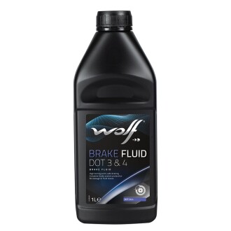 Brake fluid dot 3&4 1lx12 - (k004W0046S, K020W0046E, K500W0001B) Wolf 8307805