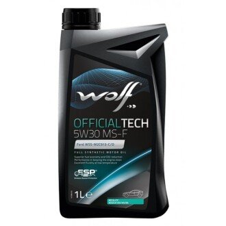 Моторное масло OfficialTech MS-F 5W-30, 1 л - Wolf 8308611