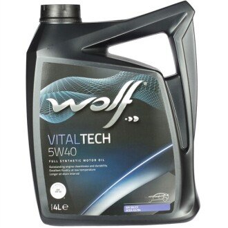 Моторное масло VitalTech 5W-40, 4 л - Wolf 8311192