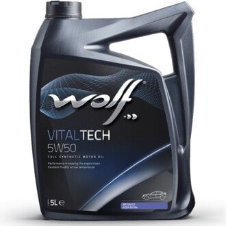 Моторна олива VitalTech 5W-50, 5 л - Wolf 8314728 (фото 1)