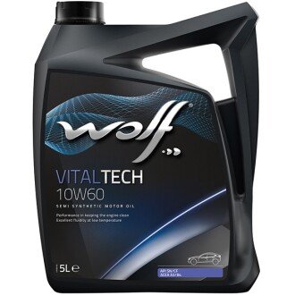 Моторна олива VitalTech 10W-60, 5 л - Wolf 8314926