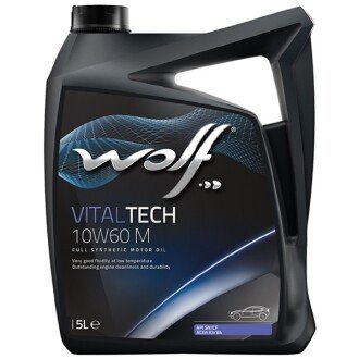 Моторна олива VitalTech M 10W-60, 5 л - Wolf 8335808