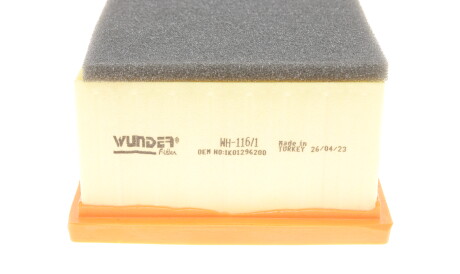 Фото 2 - Повітряний фільтр WUNDER FILTER WH 116/1 (WH1161)