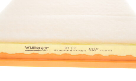 Фото 2 - Повітряний фільтр WUNDER FILTER WH 358 (WH358)