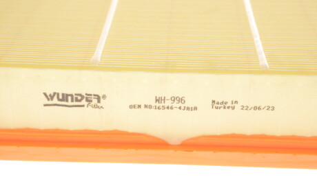 Фото 2 - Повітряний фільтр WUNDER FILTER WH 996 (WH996)