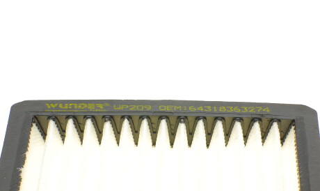 Фото 3 - Фильтр салона WUNDER FILTER WP 209 (WP209)