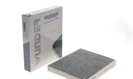 Фільтр салону Ford Fiesta 01-10/ Fusion 02-12 (вугільний) - (1204464, 1227741, 1353269) WUNDER FILTER WPK 507