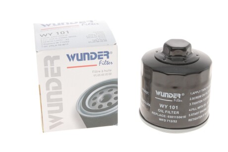 Фільтр масляний WUNDER - WUNDER FILTER WY 101