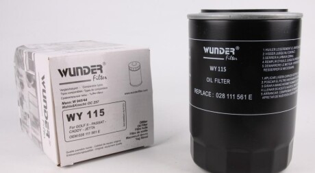 Масляний фільтр - WUNDER FILTER WY 115