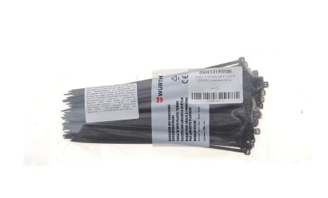 Набор стяжек пластиковых 3,"Набір стяжок пластикових 3 - WURTH 0502131УП100