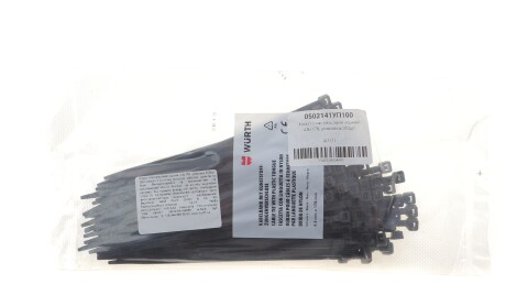 Набор стяжек пластиковых 4,"Набір стяжок пластикових 4 - WURTH 0502141УП100