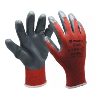 Перчатки RED NITRILE - WURTH 0899403109 (фото 1)