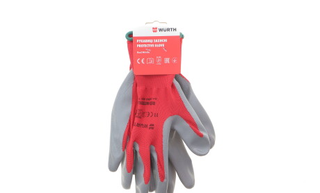 Перчатки с нитриловым покрытием (XXL) RED NITRILE - WURTH 0899403111