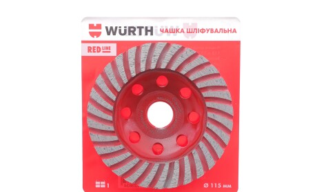 Круг отрезной алмазный 115x22,"Круг відрізний алмазний 115x22 - WURTH 1668120115