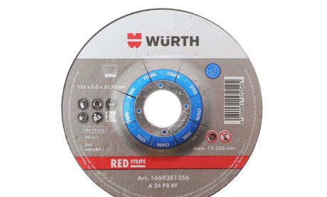 Круг зачисной для сталі TH6,"Круг зачисний для сталі TH6 - WURTH 1669381256