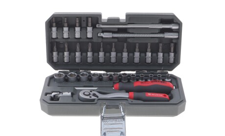 Набор головок торцевых с трещоткой 1/4" 32 ед. - WURTH 5763114032