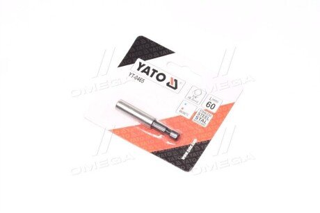 Тримач магнітний насадок викруткових: 1/4", L = 60 мм [20/200], шт - YATO YT-0465