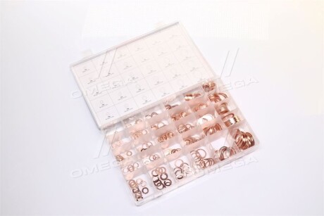 Шайби мідні, Ø= 5/9 - 28/36 мм, наб. 300 шт - YATO YT06872