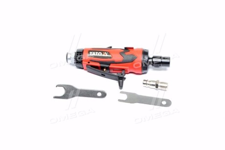 Шліфмашина пневматична, пряма зі шпинделем = 6 мм, = 1/4, 6.3 Bar, 113 л/хв - YATO YT-09633