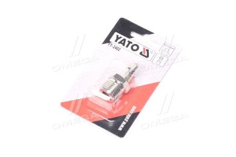 Швидкознімний наконечник із зовніш. різьбленням o = 1/2" - YATO YT-2402
