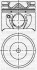 Поршень с кольцами і пальцем (размер отв. 86.01 / STD) FORD MODEO 2.0 TDCI (4цл.) (V185 Duratorq TDCI 125 PS, CD132 Duratorq TDCI 115…) - ((1201216, 1349797, 3S7Q6K100DAA, 1201213)) YENMAK 31-03459-000 (фото 1)
