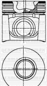 Поршень с кольцами і пальцем (размер отв. 94.40/STD) IVECO Daily 2.8 (8140.23 EURO2 / SOFIM EURO 2) - YENMAK 31-03691-000