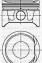 Поршень с кольцами і пальцем (размер отв. 79.5 / STD) (K4M 708 / K4M 710-720 / 95-107-110-116 PS) - (1200000QAA, 1200000QAB, 7701474854) YENMAK 31-04171-000 (фото 1)