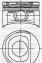CITROEN Поршень с кольцами і пальцем (размер отв. 72,0 /STD) FIAT Doblo 1.4 (4цл.) (350.A1.000 Euro 4 Benzin) - (55200537, 55200541, 55204025) YENMAK 31-04266-000 (фото 1)