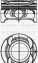 Поршень с кольцами і пальцем DB C205/204 180/160 (размер отв. 83 / STD) (M274.910) - (2740300017, 2740301017, 2740301217) YENMAK 31-04766-000 (фото 1)