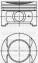 Поршень з кільцями і пальцем (размер отв. 83 / STD) CITROEN Xsantia/Xsara 1.8i, PEUGEOT 306/406 1,8і (XU7 JP 4, LFY) - YENMAK 31-04924-000 (фото 1)