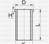 Гильза цилиндра (размер отв. 69.6 / STD)(PALIO-ALBEA-DOBLO) - YENMAK 51-65451-000 (фото 1)