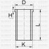 Гільза циліндра (розмір отв. 79 / STD) (Y 1.7 DT) (Дизель, 4ц) - YENMAK 51-65814-000 (фото 1)