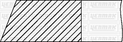 Фото 3 - Кільця поршневі YENMAK 91-09259-000