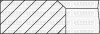 Комплект поршневих кілець VW 1.0, 1.3 (75.51/0.5) (1.75/2/3) - (052198155F) YENMAK 91-09299-050 (фото 1)