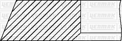 Фото 3 - Кольца поршневые YENMAK 91-09309-000 (9109309000)