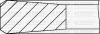 Комплект поршневих кілець (80,50/+0,50) (3,0/1,75/3,0) BMW 318/325/525/725 2.5 92-. OPEL Omega B 2.5TD - YENMAK 91-09613-050 (фото 3)