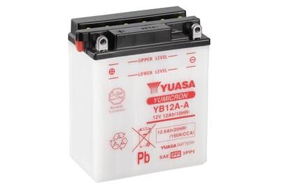 Мото 12v 12,6ah yumicron battery (сухозаряжений) - YUASA YB12A-A