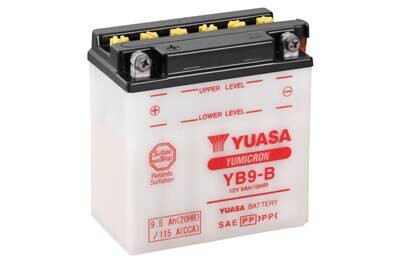 МОТО 12V 9,5Ah YuMicron Battery (сухозаряжений) - YUASA YB9-B (фото 1)