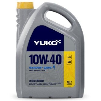 Моторна олива Super Gas 10W-40, 5 л - YUKO 11809