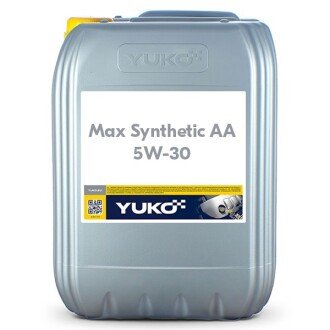 Моторна олива Max Synthetic AA 5W-30, 20 л - YUKO 20773 (фото 1)