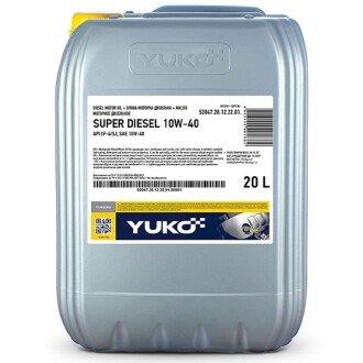 Моторна олива Super Diesel 10W-40, 20 л - YUKO 21331