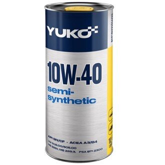 Моторна олива Semisynthetic 10W-40, 1 л - YUKO 21579